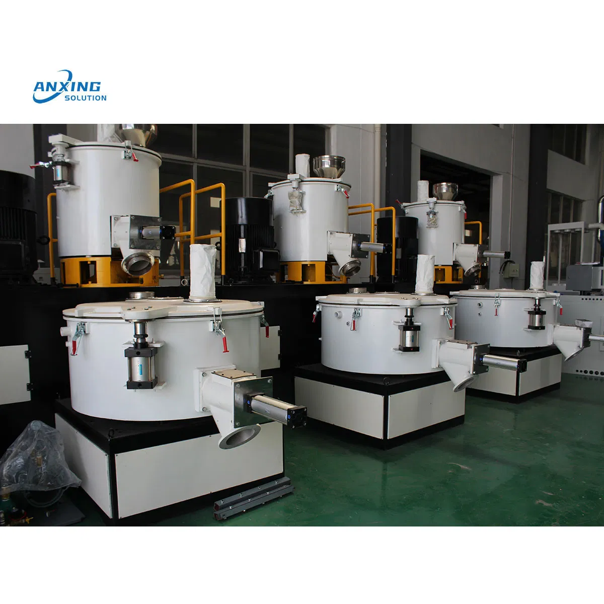 PVC Powder High Speed Mixing Machine Plastic Granule Particles Blender with Automatic Feeding Machine/ Plastic Compounding Mixer Machine