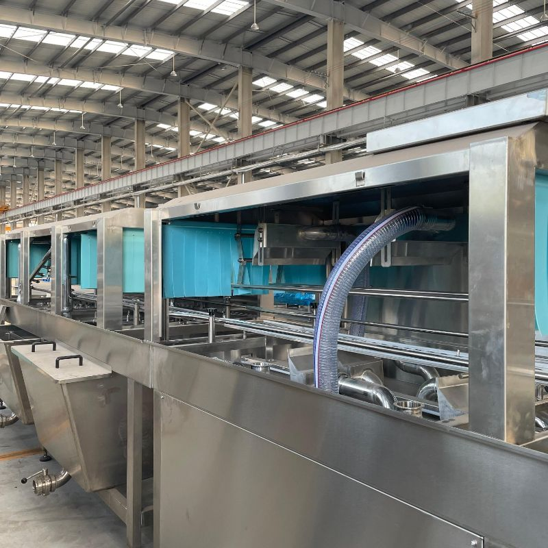 Meat Processing Slaughterhouse Crate Washer Crate Cleaning Drying Device Plastic Basket Washing Machine