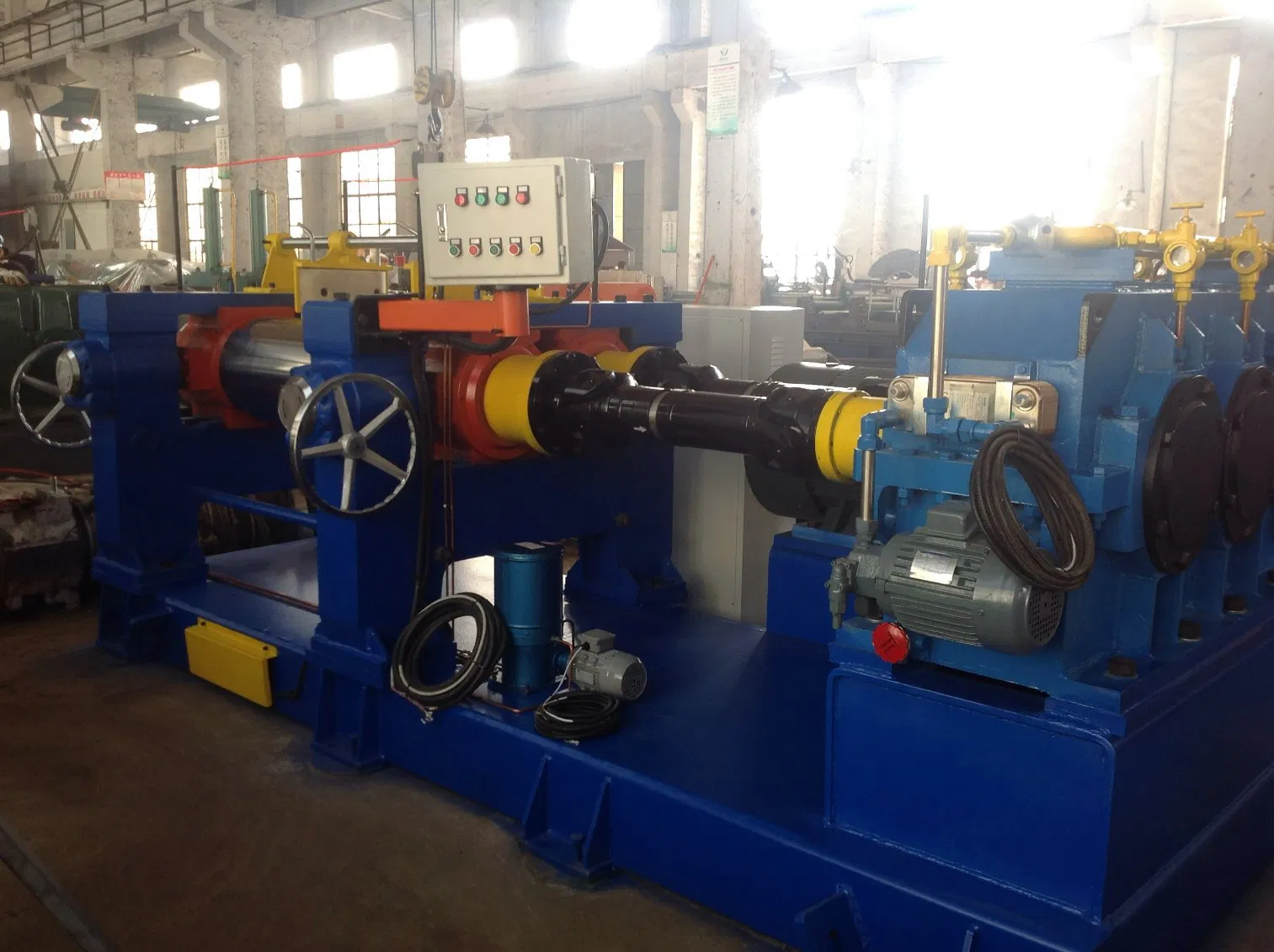 Open Rubber Mixing Machine Large Silicone Rubber Double Roller Plastic Mixing Machine 220V