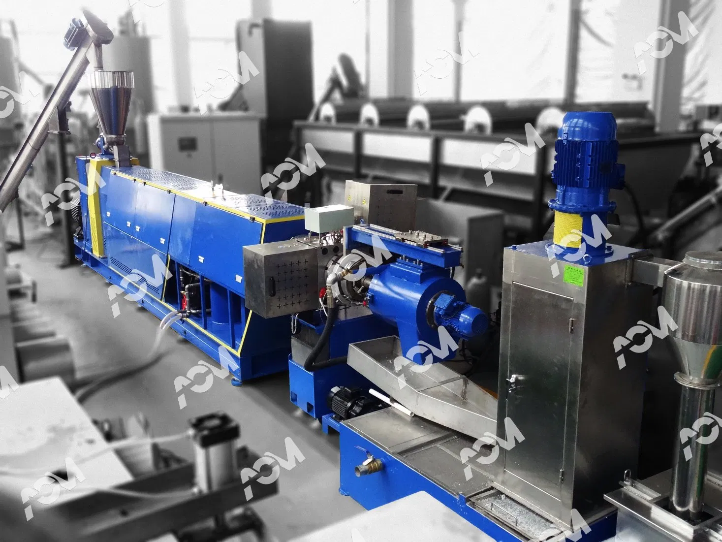 2021 China Acm High Quality Plastic Granules Single Screw Compounding Pelletizer Machine