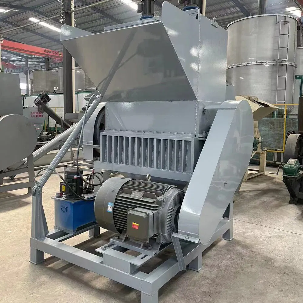 PVC Pet Barrels/Pipes/Pallets Crusher Waste Plastic Bottles Washing Drying and Crushing Machine