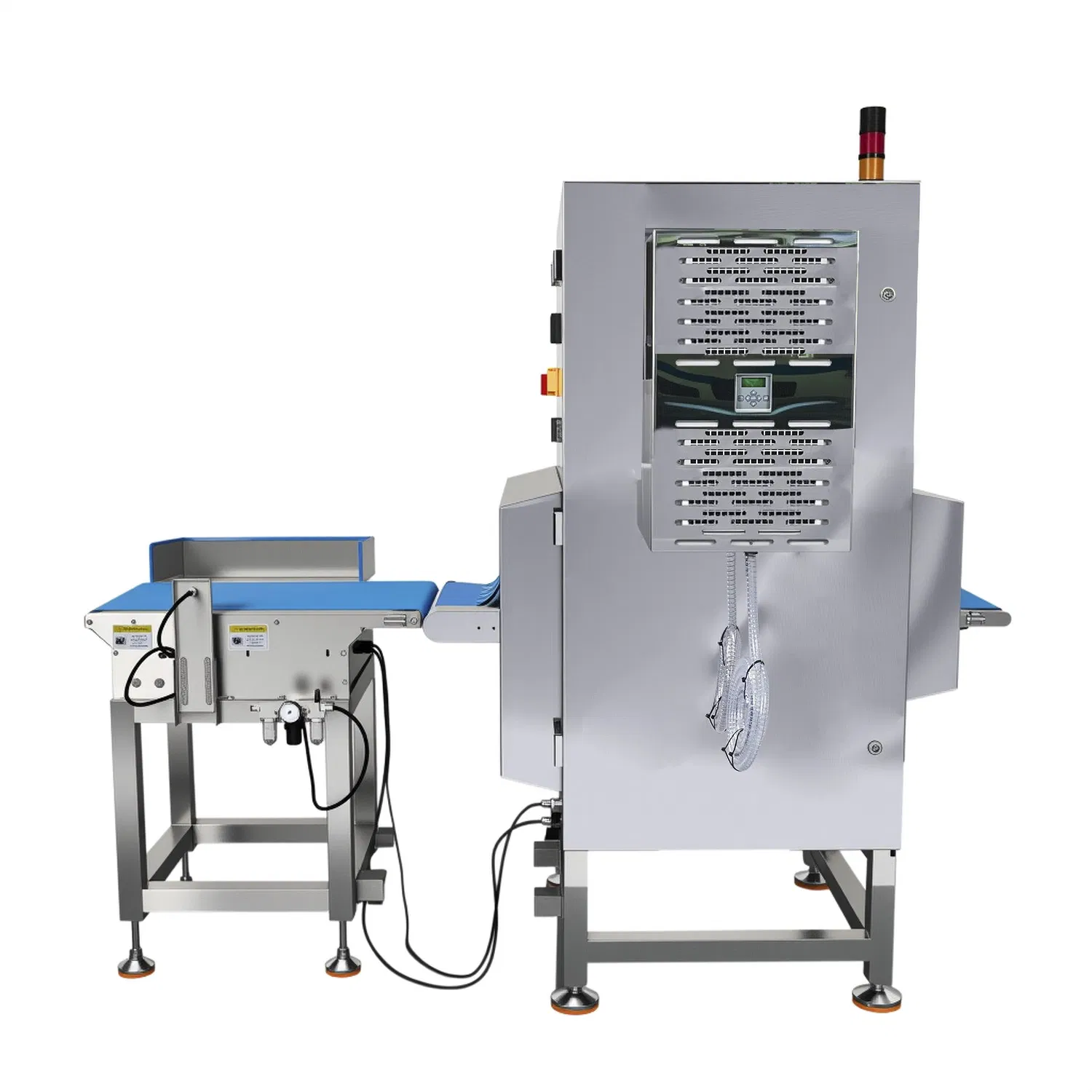 Jzxr Xr-500d X-ray Inspection System Automatic Conveyor Belt Metal Detector Alarm for Food Plastic X-ray