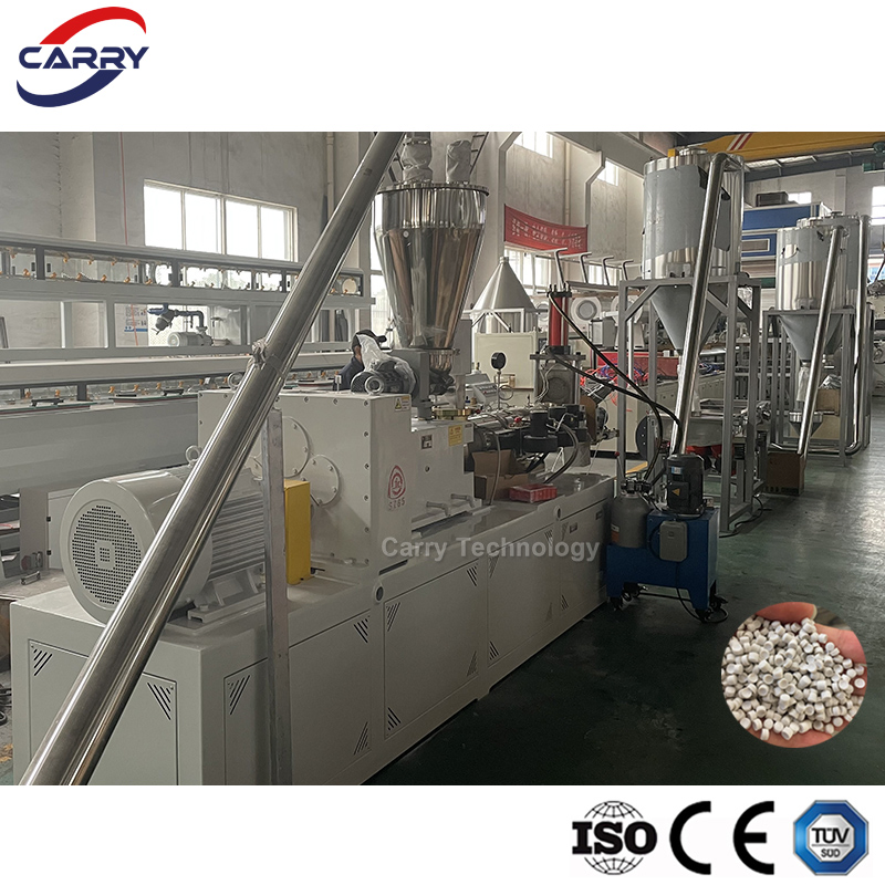 100-800kgh UPVC Recycling Granulator Extruder Plastic CPVC Granule Pellet Making Machine Plant PVC Pelletizing Extrusion Production Line Compounding Pelletizer