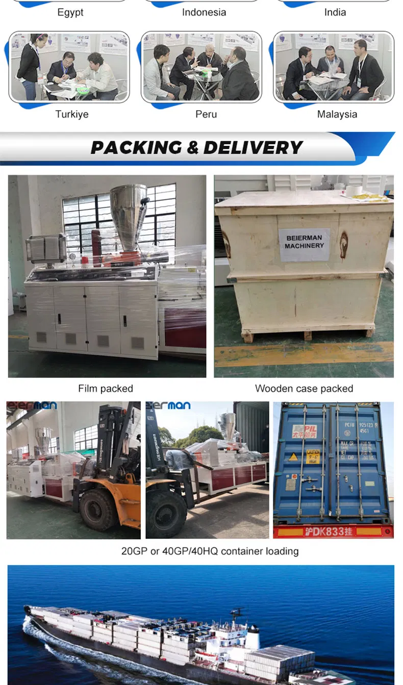 PVC Tube Profile Making Double Screw Extruder