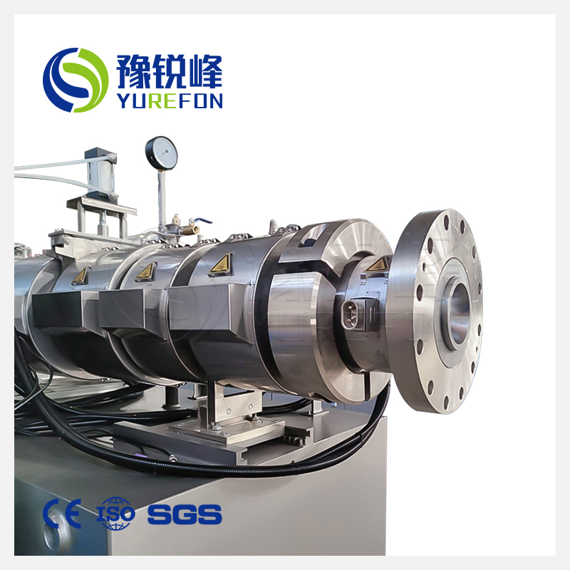 Plastic Machine PVC Conical Twin Screw Extruder for Pipe Profile Sheet Extrusion