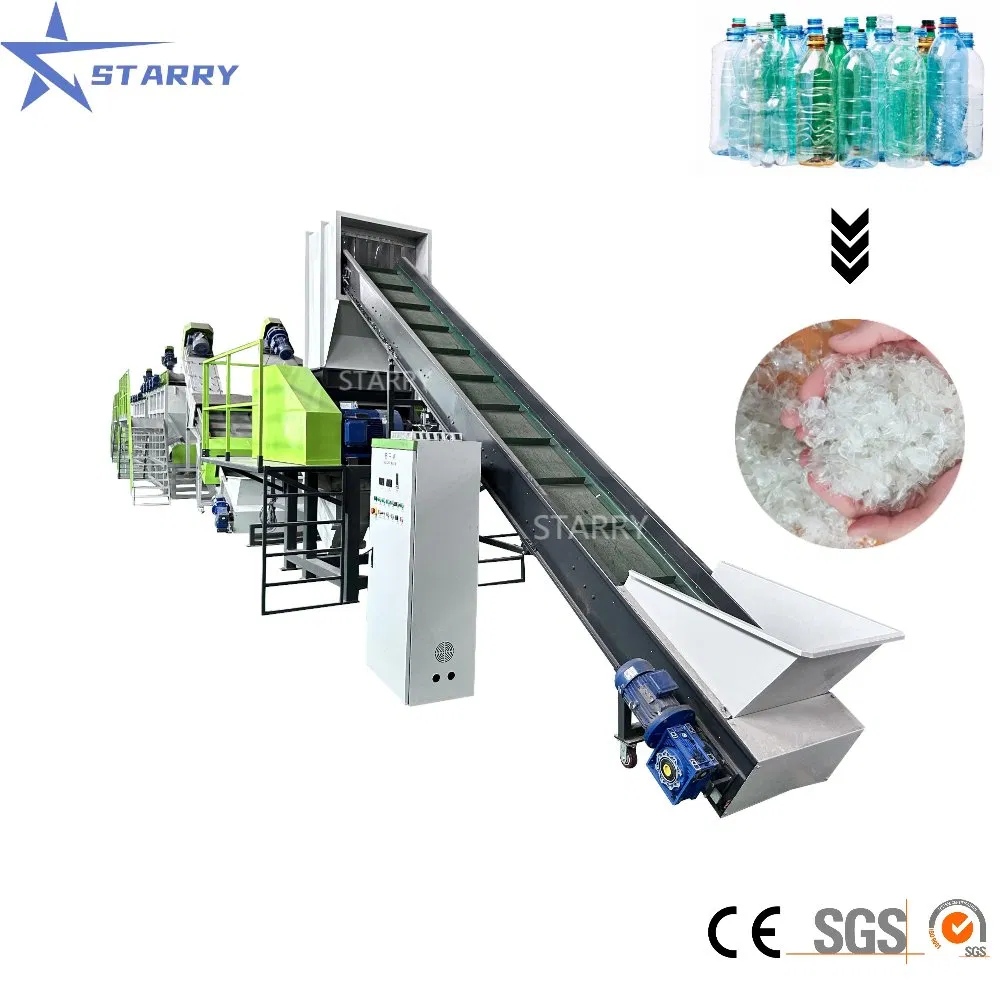 Factory Price Pet Plastic Bottle Recycle Machine for Pet Flakes Washing Drying