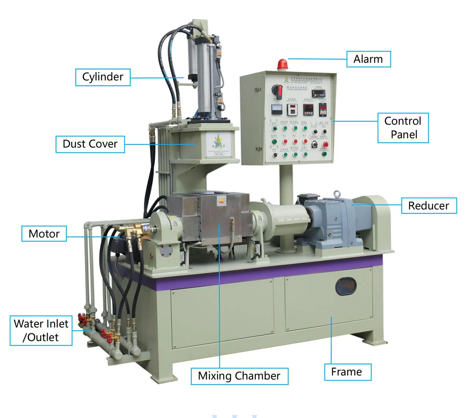 CF - 1L Wholesale Mixer Rubber Plastic Processing Machinery Lab Internal Mixer Rubber Keander