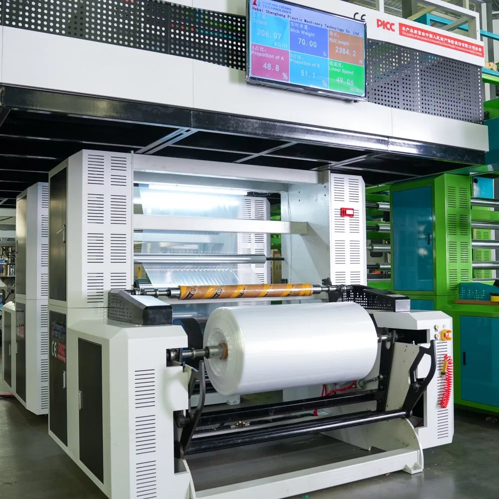 High Output Two-Layer PE Film Extruder Machine Plastic Bag Making Production Line