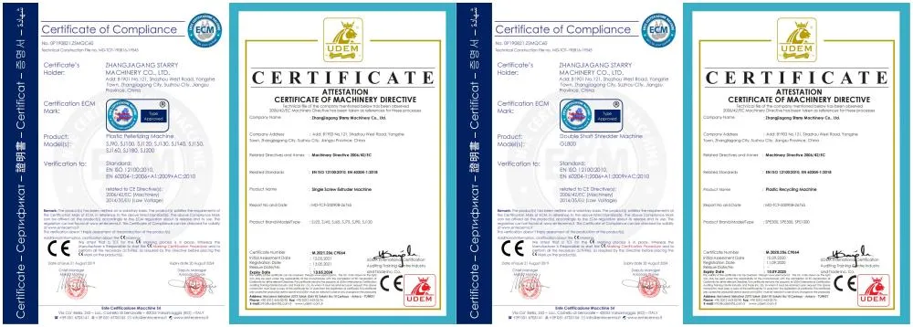 Certifications