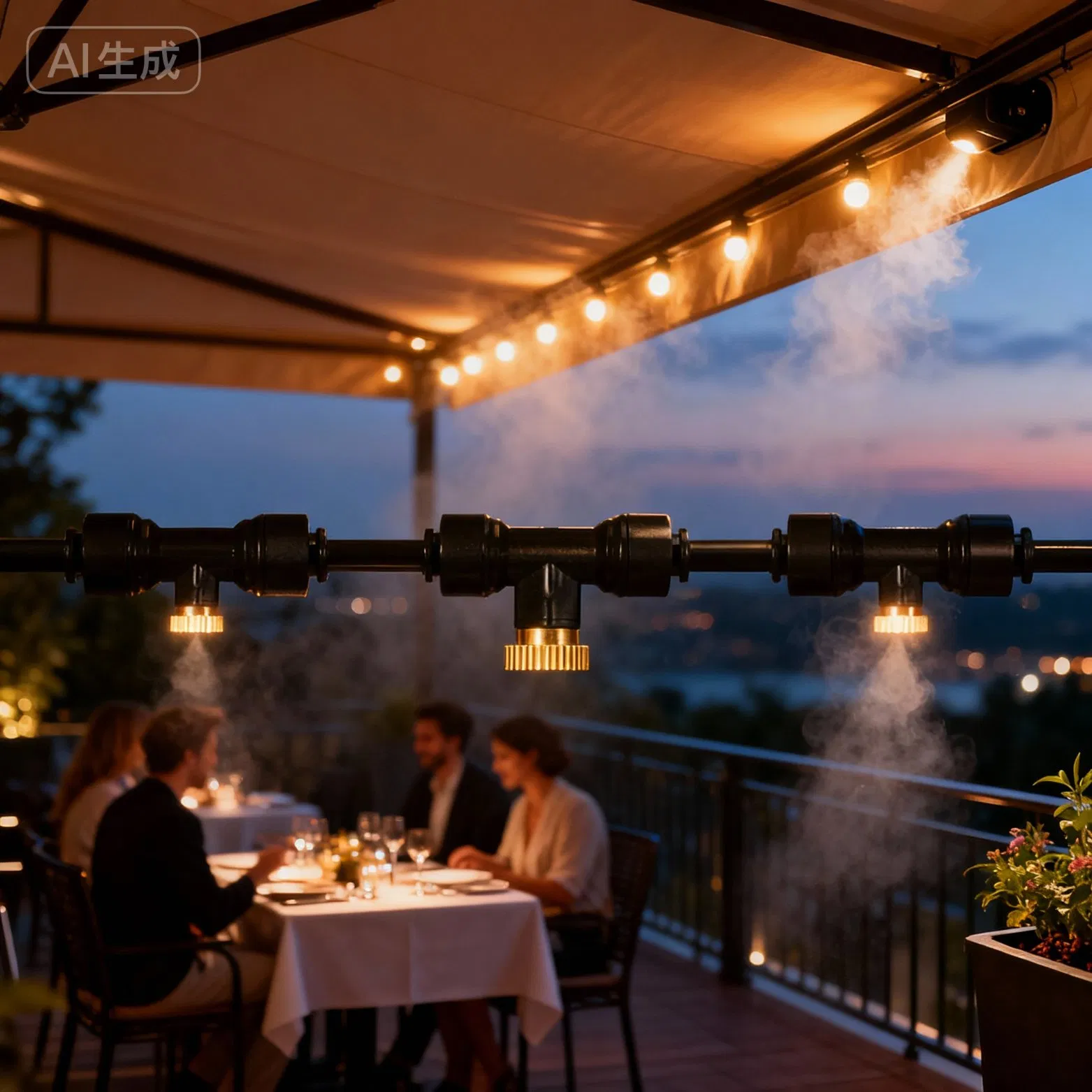 Wholesale Irrigation Outdoor Misting Cooling System with Nozzles and Timer Drip System for Garden