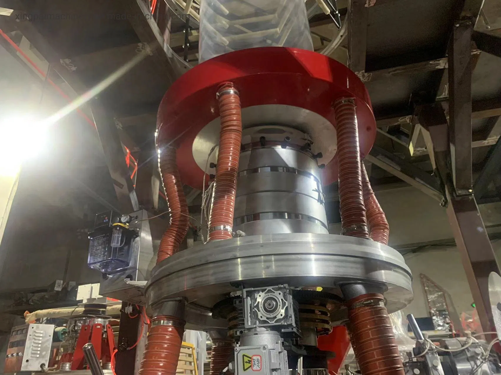 Price Taiwan Biodegradable PLA Corn Starch HDPE LDPE LLDPE Plastic Nylon Film Making Extruder Line Hot Shrink Film Blown Blowing Extrusion Production Machine