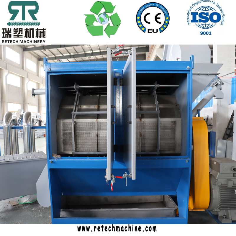 Plastic PP PE Film Crushing Washing Dewatering Squeezing Dryer Recycling Machine