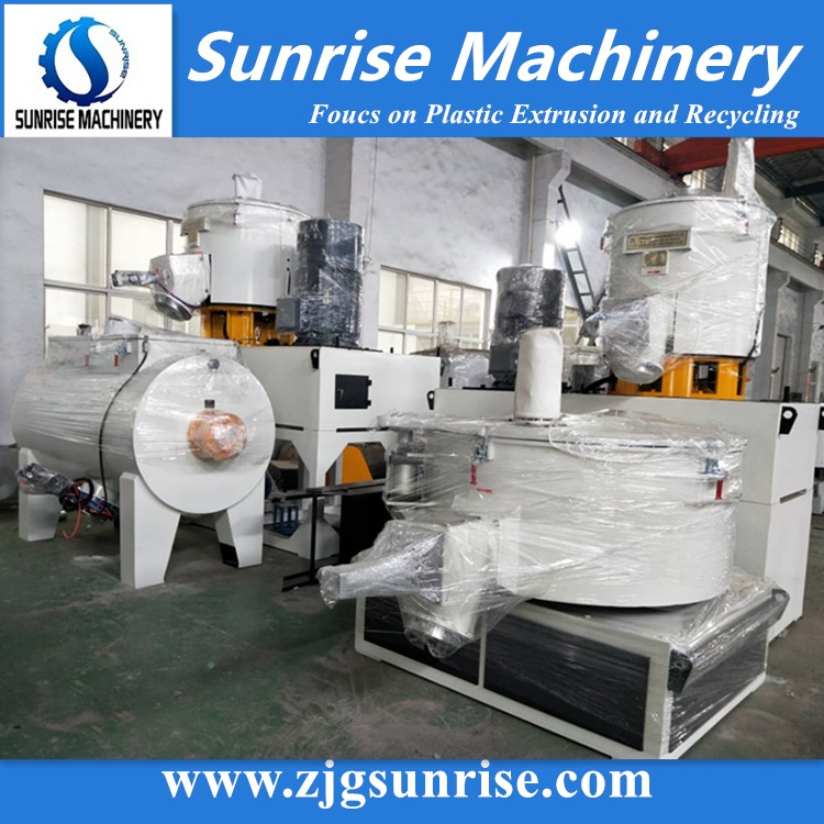 Auto Plastic PVC Powder Automatic Batching Dosing &amp; Compounding Weighing Mixing High Speed Mixer Conveying System for PVC Pipe Profile Spc Flooring Factory