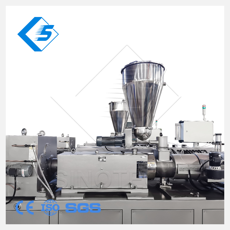 Sino-Tech Plastic Processing Machinery Twin Screw Extruder for Plastic Profile Production