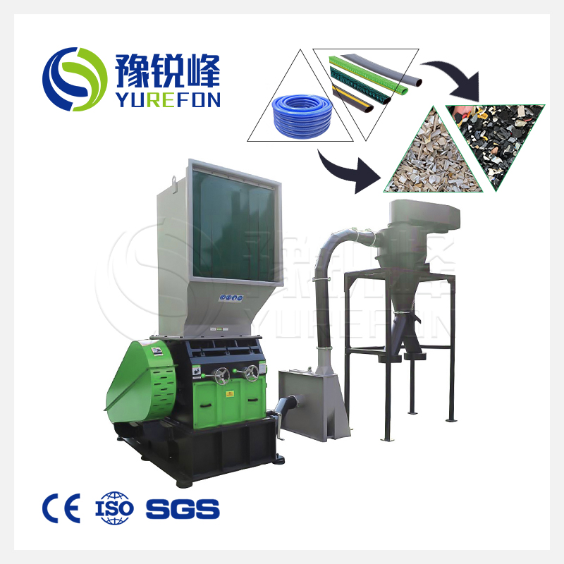 Powerful Plastic Recycling Machine PE Road Barrier Block Barricade Grinder