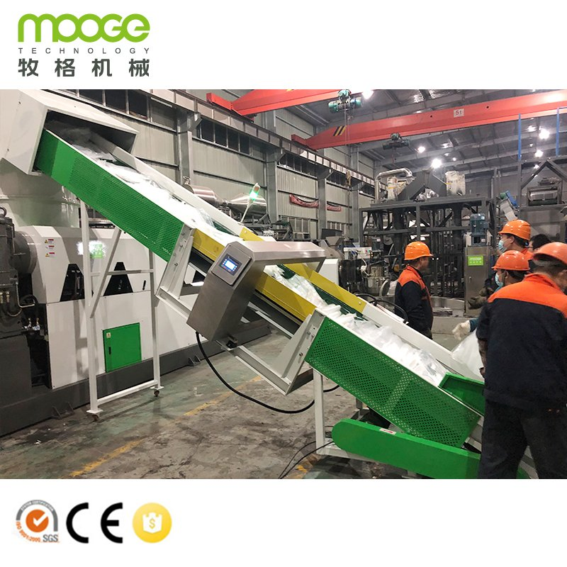 plastic compounding granulating extruder machine line