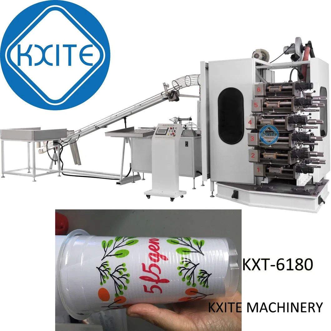 Offset Type Plastic Pet Cups Printing Machine with UV Drying