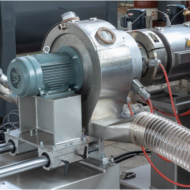 Plastic Compounding PVC Hot Cutting Granules Pellets Recycling Machine