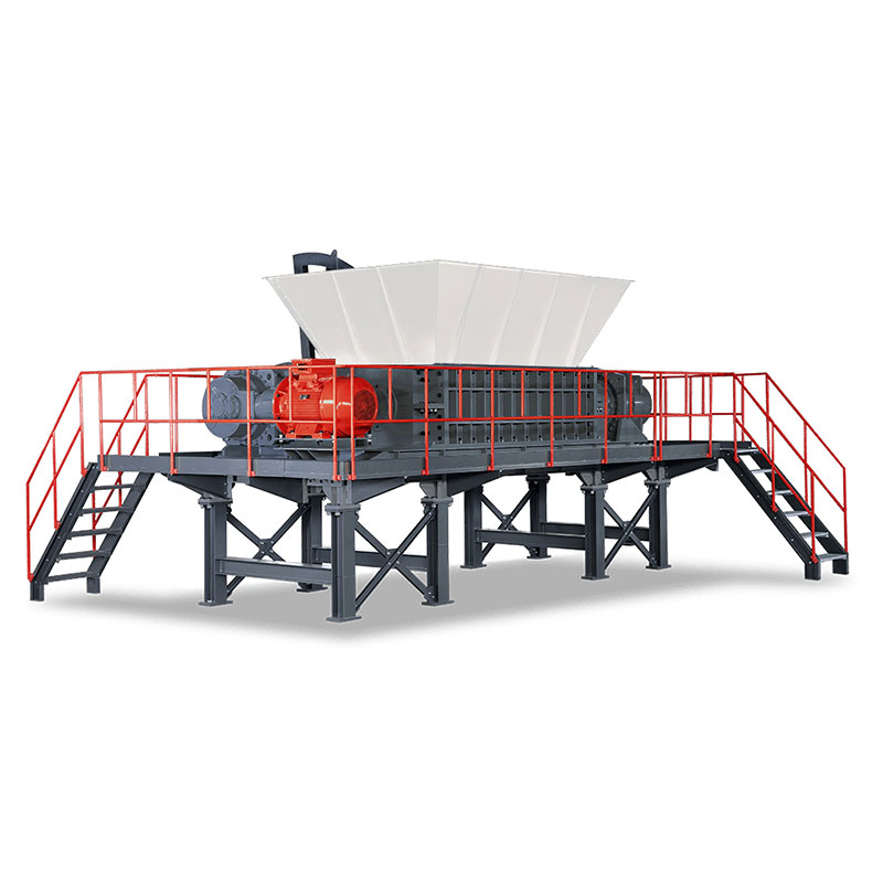 Waste Plate/Tyre/Wood/Plastic/Car Bumpers Shredder Double Shafts Shredder Machine