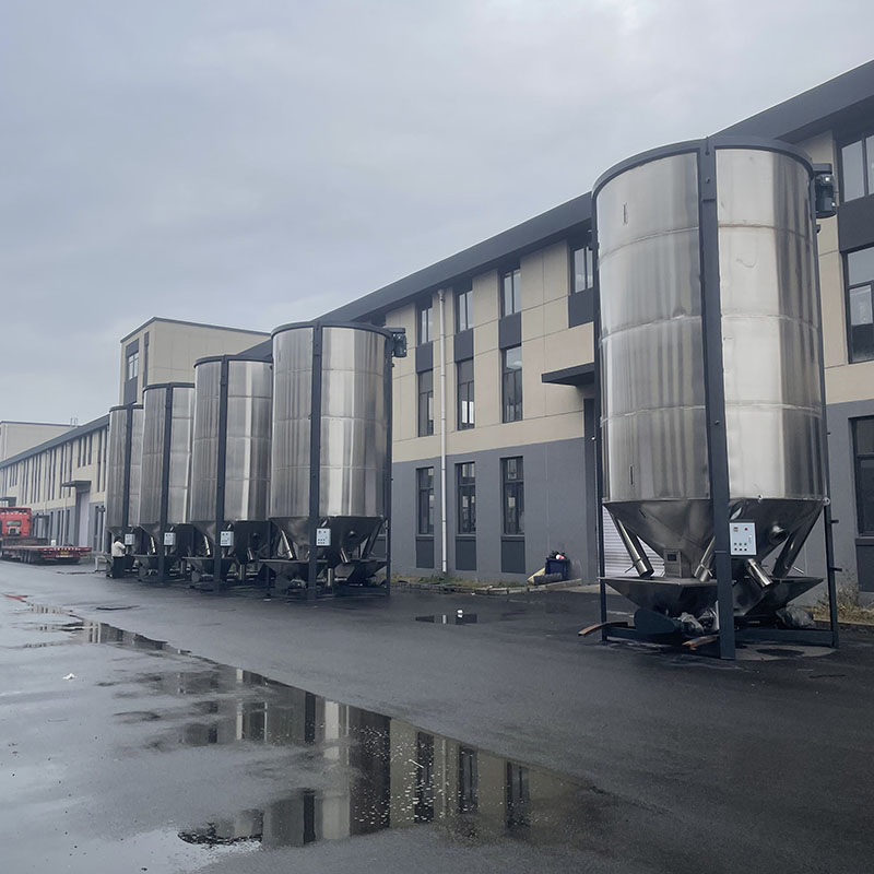 Vertical Plastic Granules Mixing Blender Machine Color Raw Materials Pellet Silo Mixer