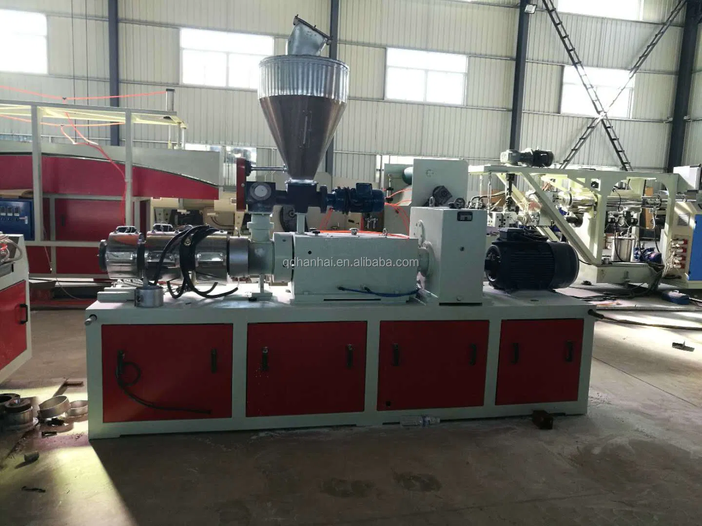 PVC Profile Window Door Frame Panel Ceiling Board Twin Screw Plastic Extruder