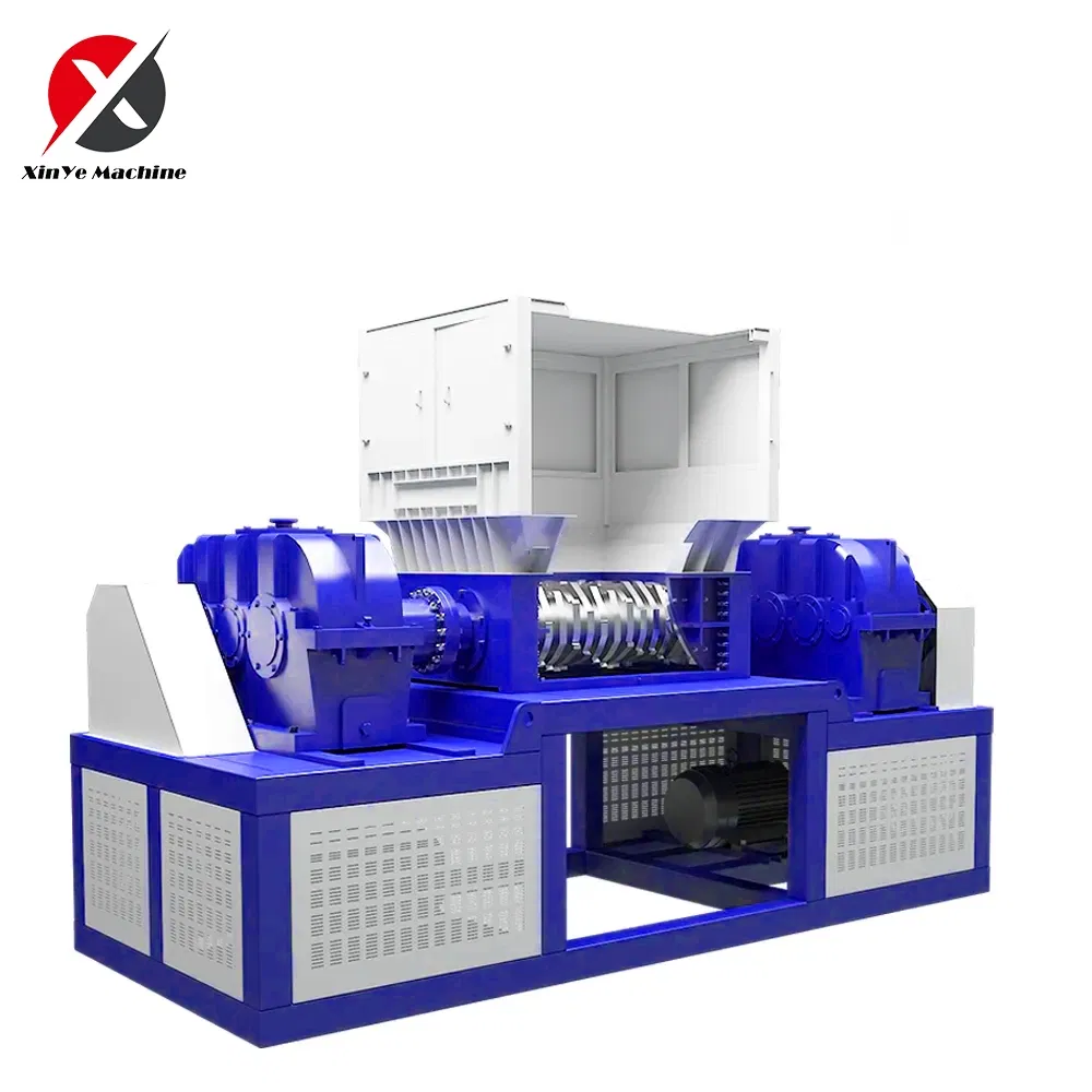 High-Torque Crusher Shredder Machine for Plastic Metal Rubber Tires &amp; Wood Waste
