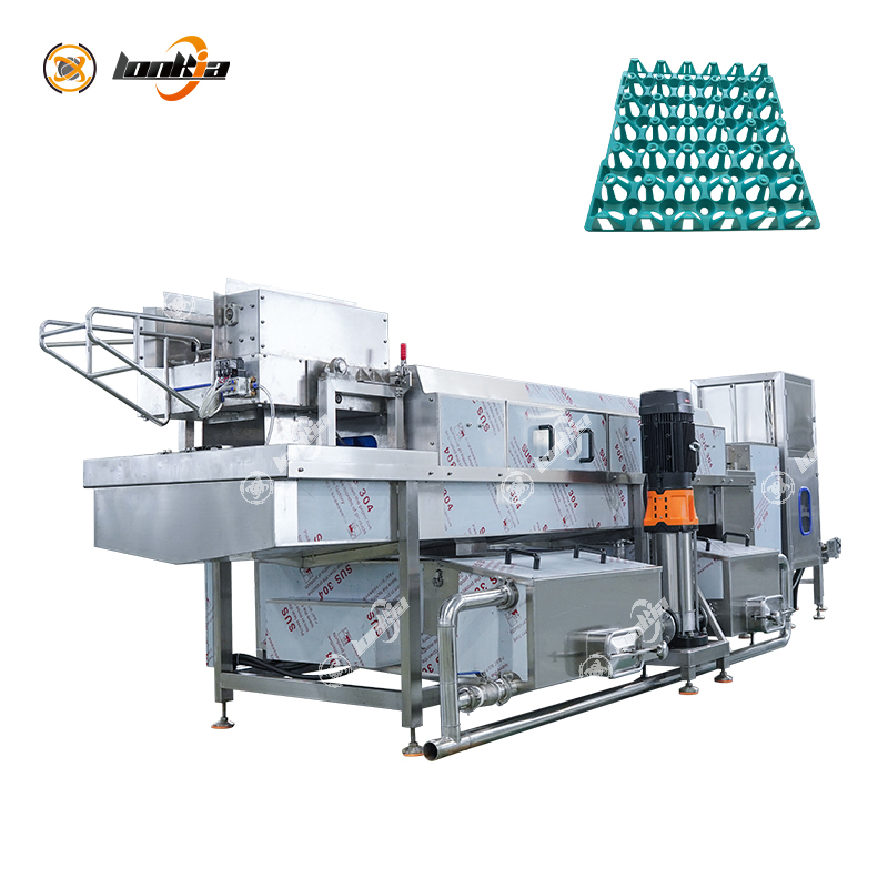 Automatic Egg Tray Washer Plastic Egg Tray Cleaning Drying Machine