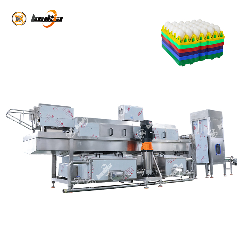 Automatic Egg Tray Washer Plastic Egg Tray Cleaning Drying Machine