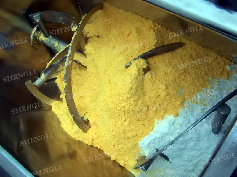 Ribbon Mixer for Cosmetic Powder Plastic Mixer Shaft Blender Batch Mixer Machines Powder Blender Stainless Steel Mixer Horizontal Type