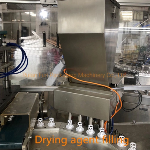 Drying Agent Silica Gel Filling Sealing Machine for Spiral Plastic Cap Effervescent Tablets Cover