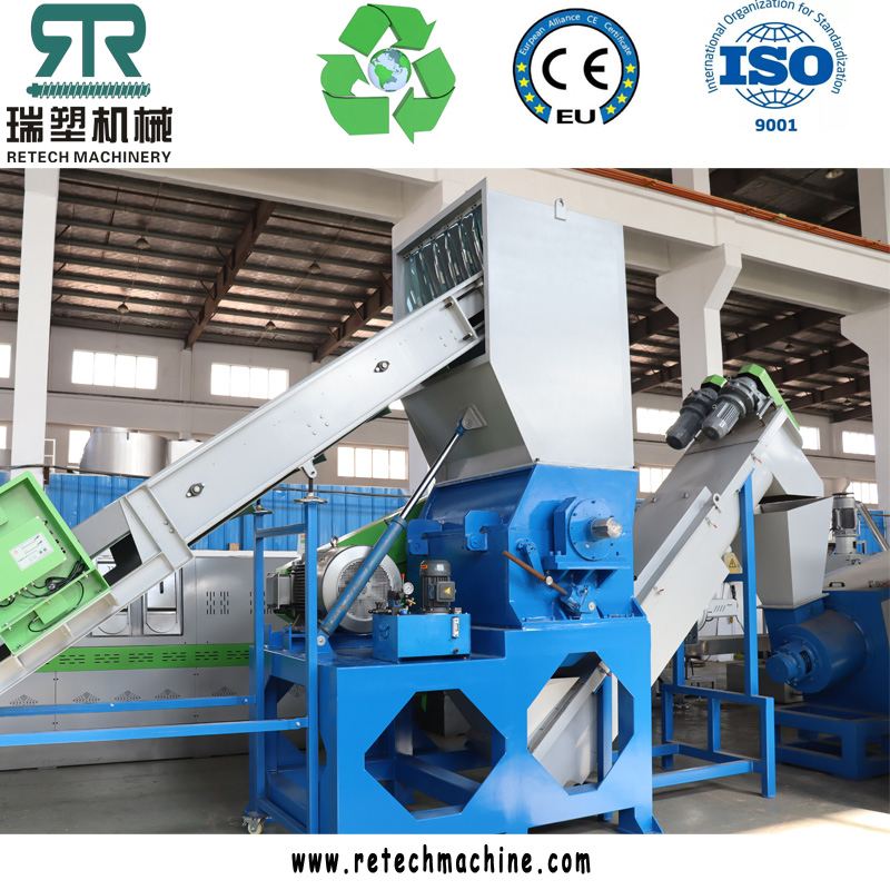 Waste Pet/HDPE/LDPE/PP/PE Bottles Films Woven Bags Plastic Recycling Pelletizing/Granulating/Granulation/Flakes Scrap Crushing Washing Machine
