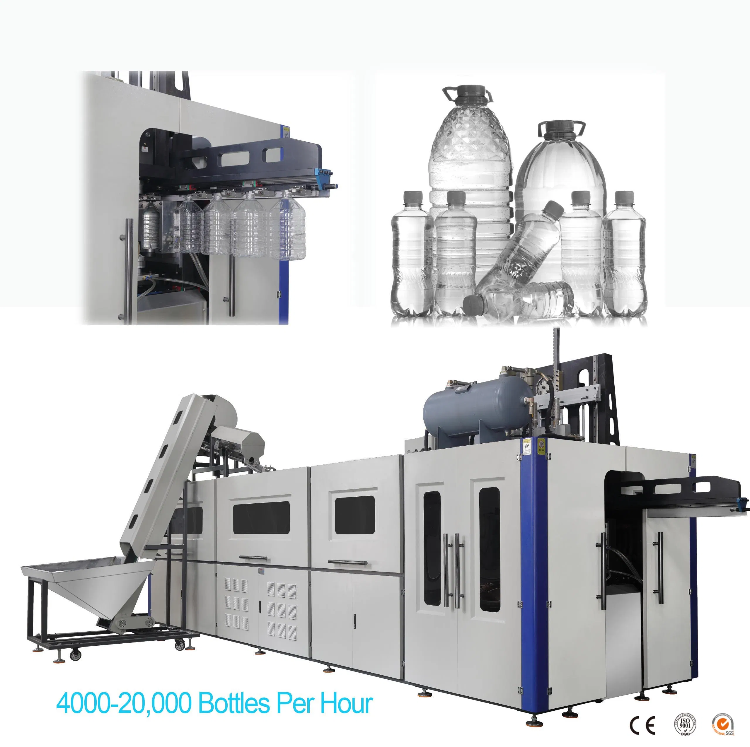 100ml-20L Servo Plastic Beverage Bottle Blow Molding Machine /Water Food Packaging Bottle Jar Injection Blower Moulding Making Pet Preform Blowing Machine Price