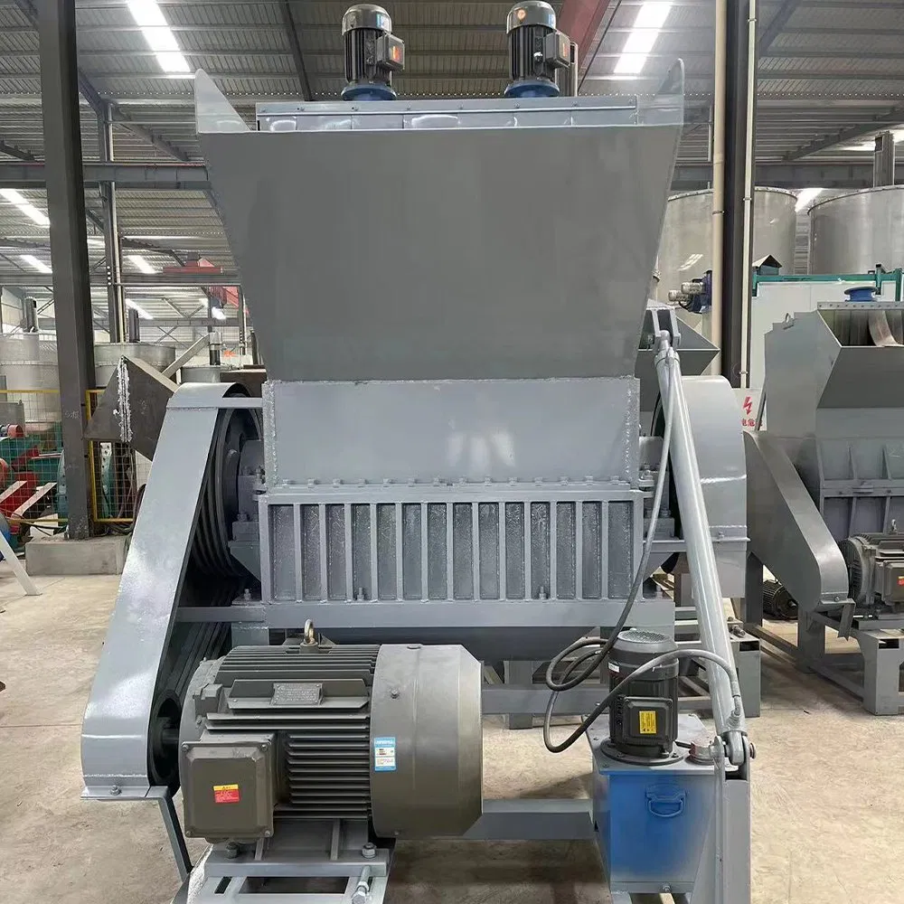 PVC Pet Barrels/Pipes/Pallets Crusher Waste Plastic Bottles Washing Drying and Crushing Machine