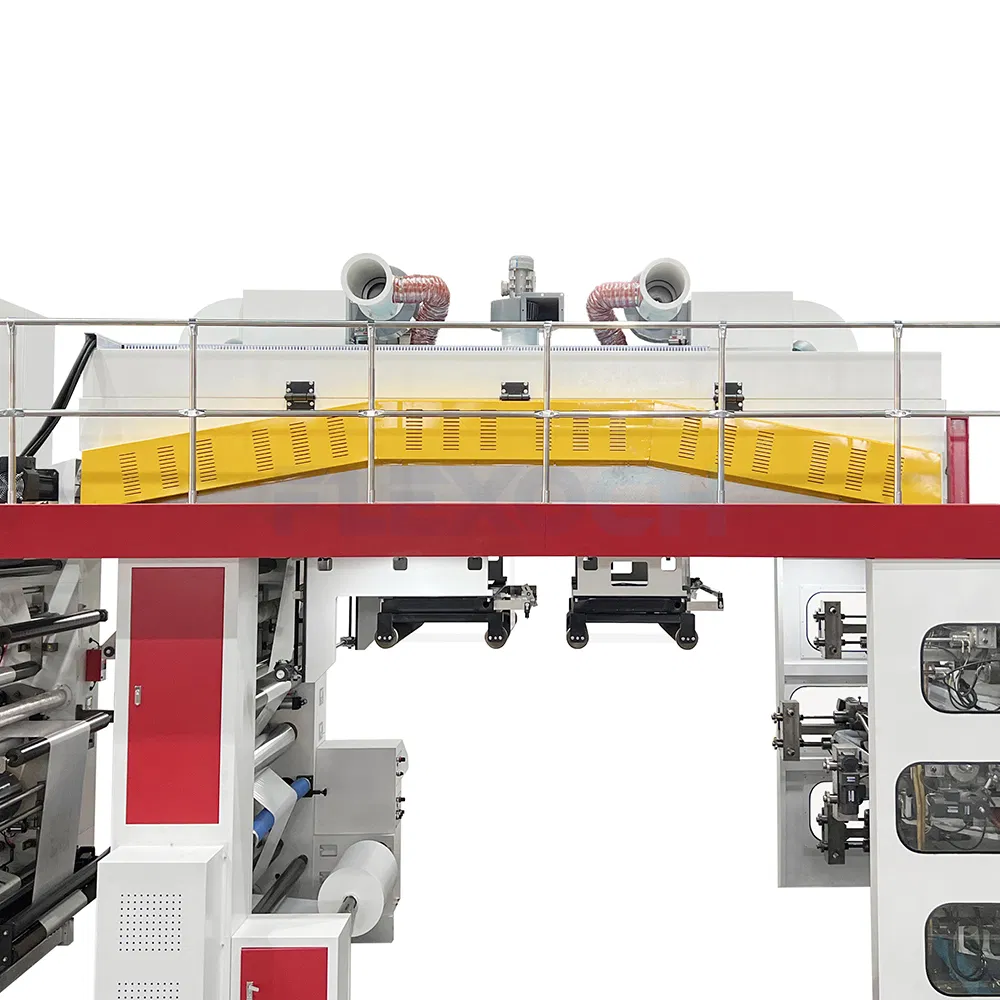 Automatic 6 Color Ci Non Woven / PP Woven Sack Plastic Film Bag Packaging Central Drum Flexographic / Flexo Printing Machine