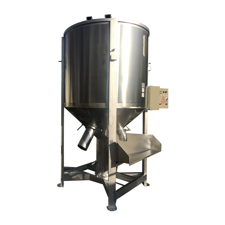 Fish Feed Mixer Machine Plastic Color Silo Vertical Particle Mixer