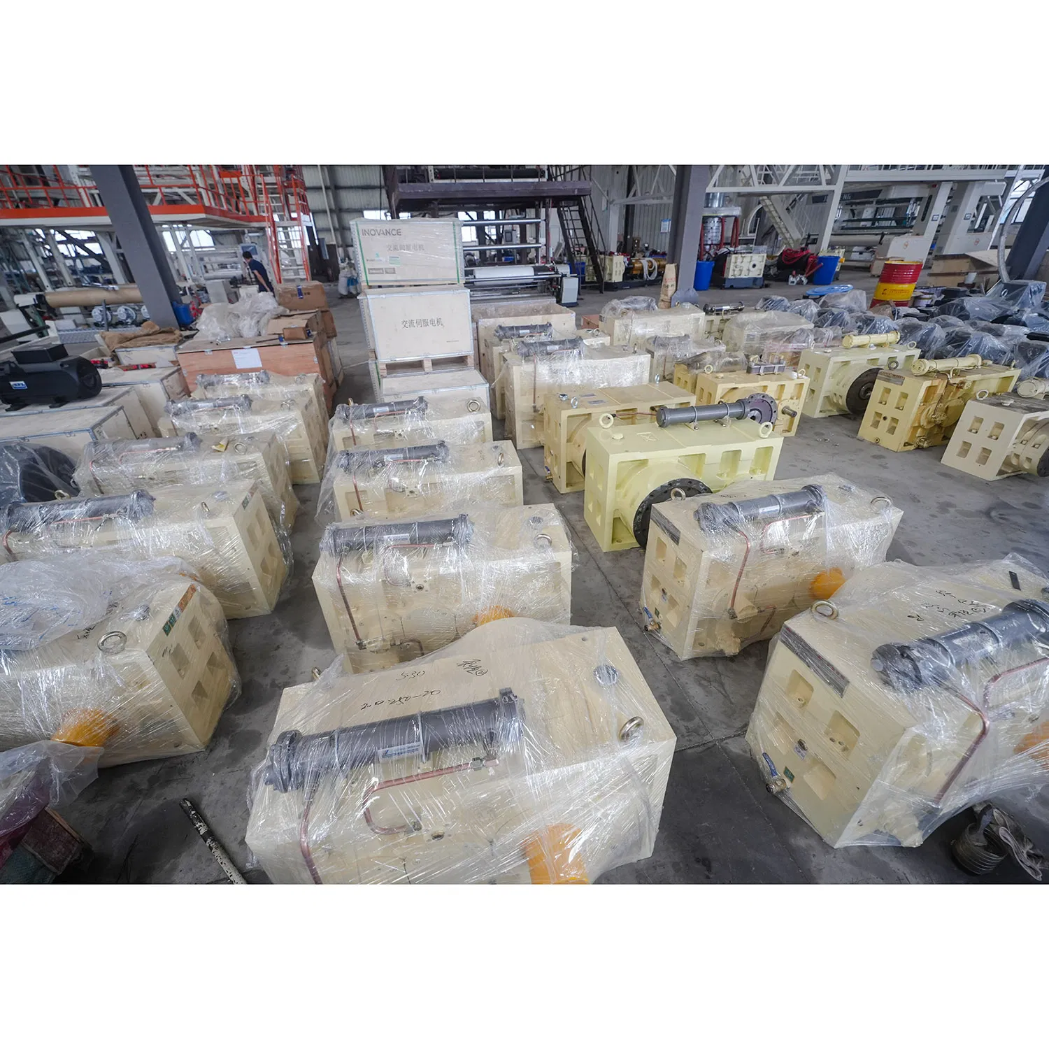 Wuhan Jiusheng Three Layer 1400 1800 2200mm ABC Plastic Film Blowing Machine