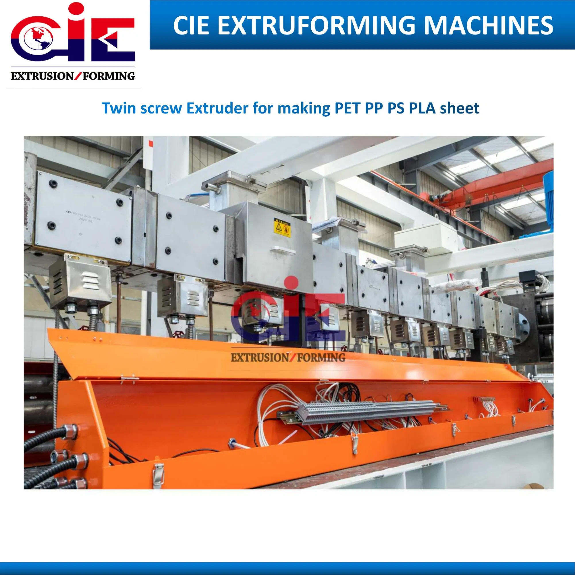High Precision APET Crystal Dryer System Cpet/PLA Plastic Sheet Extruder for Plastic Products