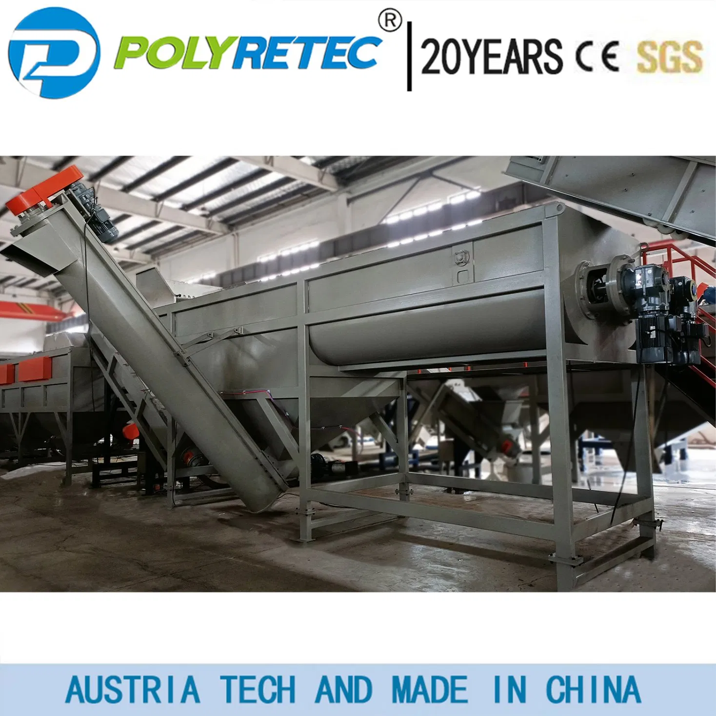 High Output Waste Plastic Pet HDPE Bottle Flake Drum Pallet Pipe LDPE LLDPE PP PE Film Jumbo Woven Bag Scrap Recycling Crushing Line Pelletizing Washing Machine