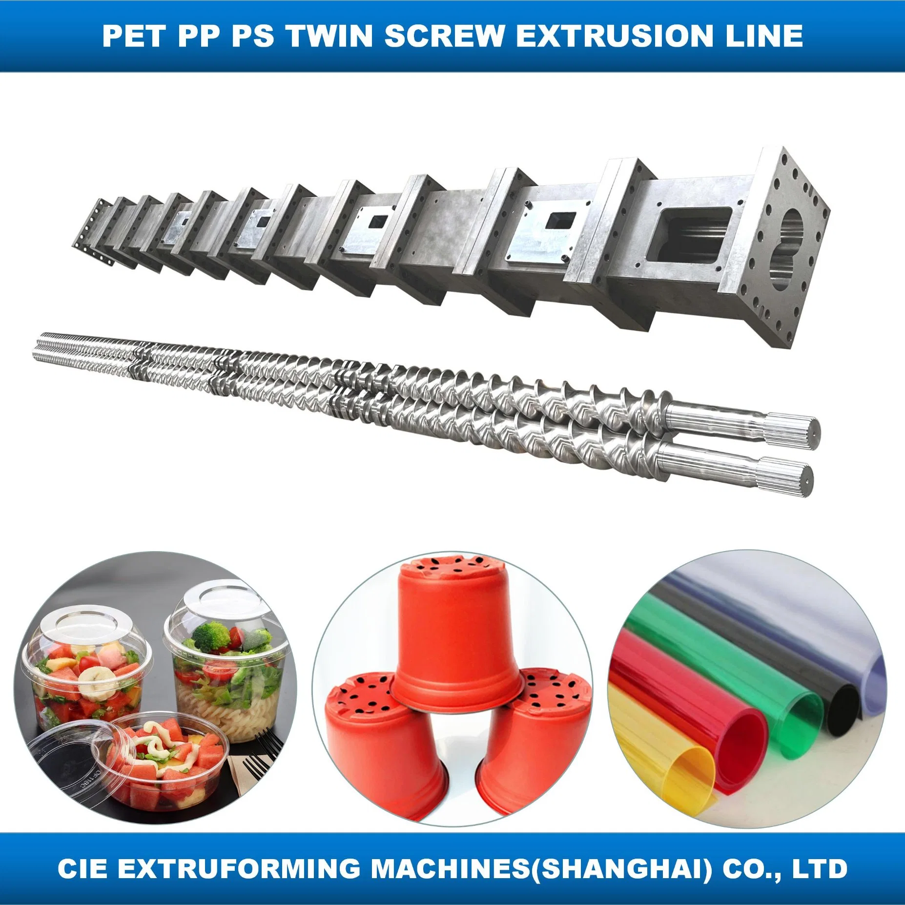 High Precision APET Crystal Dryer System Cpet/PLA Plastic Sheet Extruder for Plastic Products