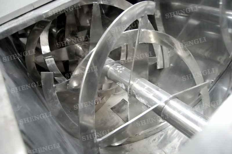 Ribbon Mixer for Cosmetic Powder Plastic Mixer Shaft Blender Batch Mixer Machines Powder Blender Stainless Steel Mixer Horizontal Type