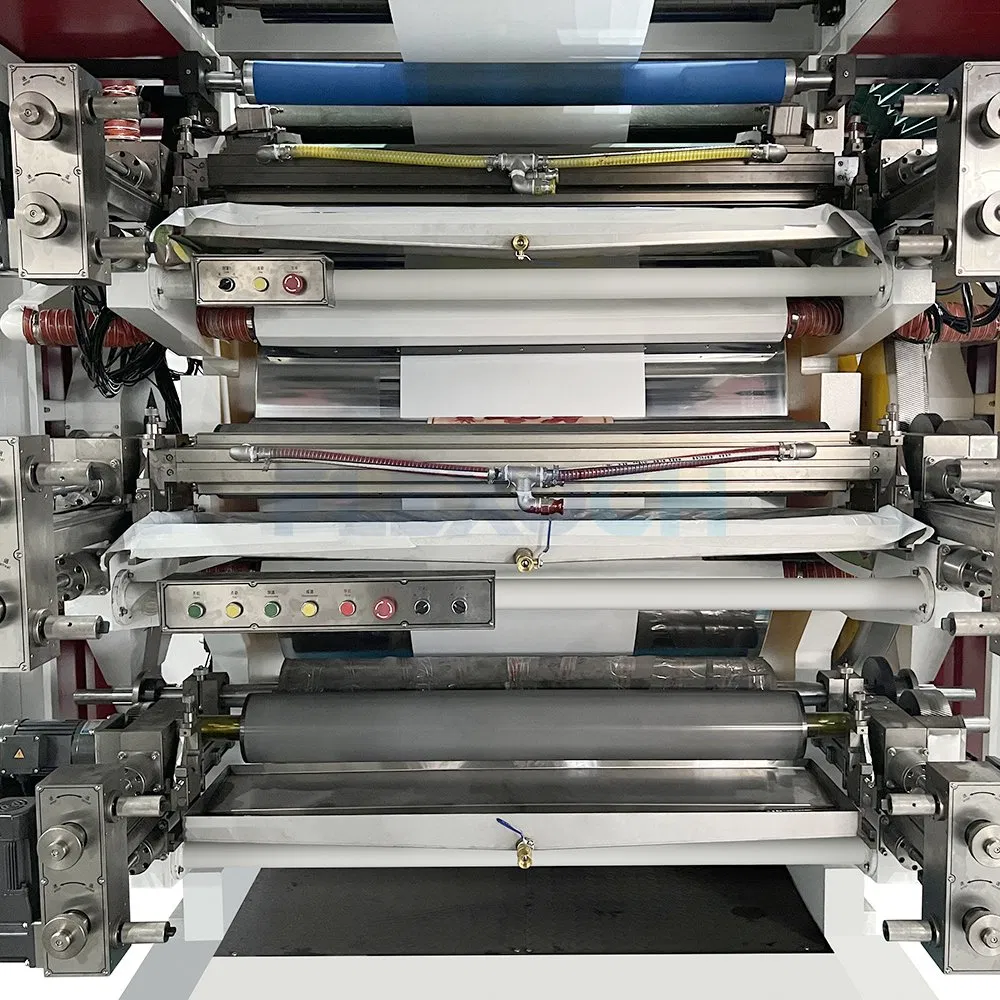 Automatic 6 Color Ci Non Woven / PP Woven Sack Plastic Film Bag Packaging Central Drum Flexographic / Flexo Printing Machine