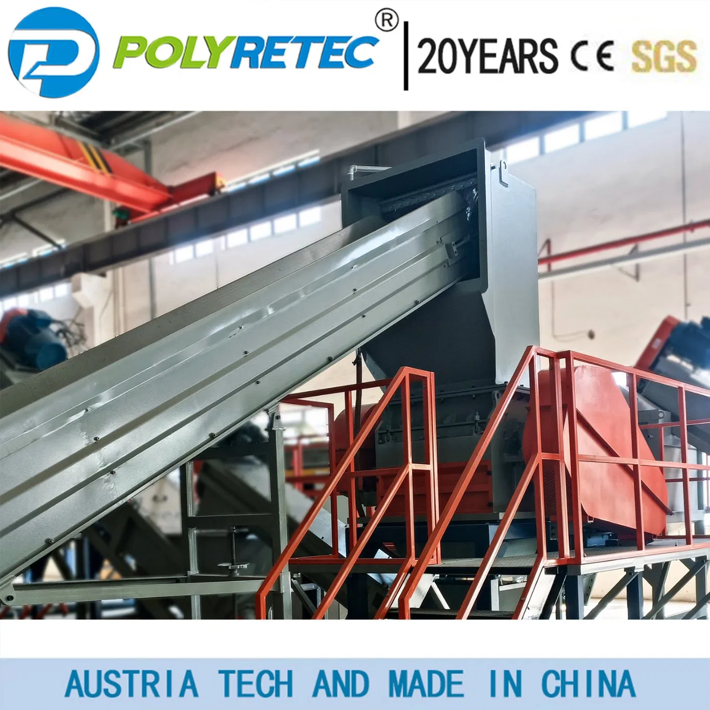 Full Automatic Big Capacity Waste PP PE Plastic Film Bag Bottle Cans Bucket Oil Pot Shredding Crushing Washing Drying Recycle Machine