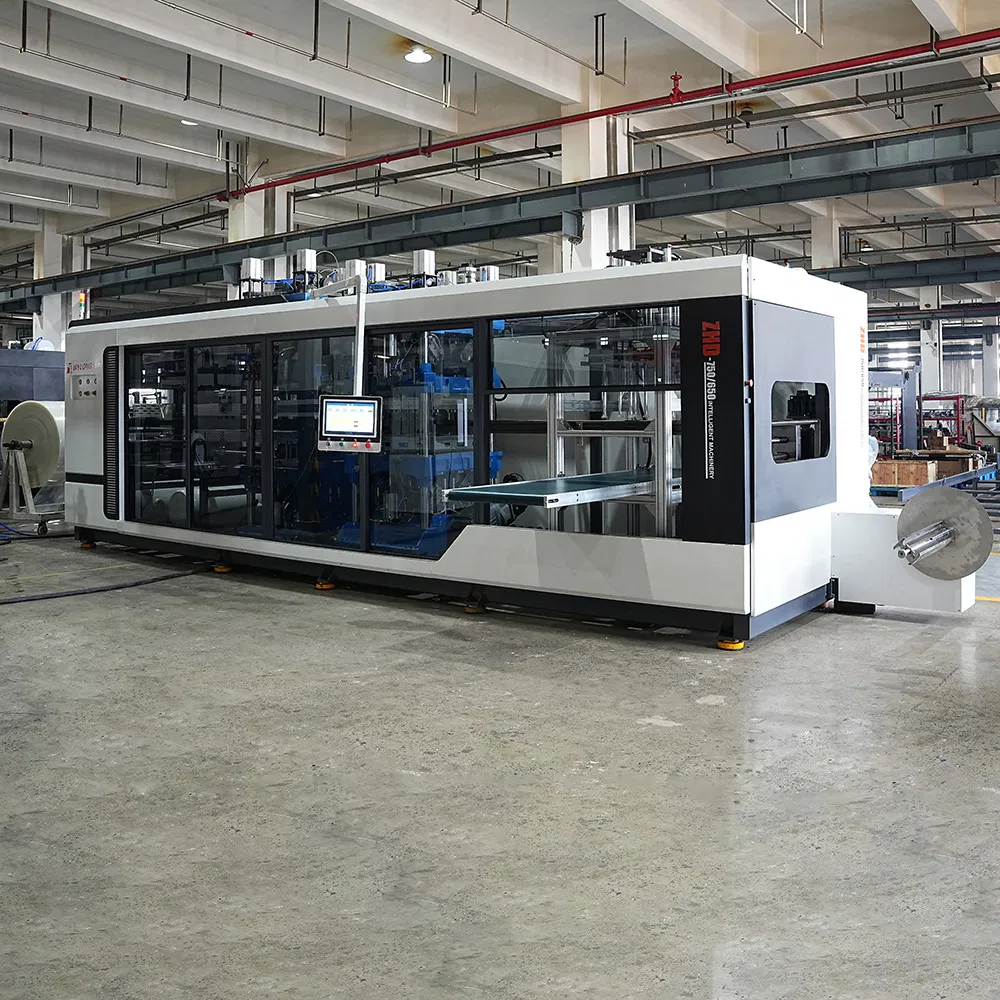 Energy-Efficient Plastic Thermoforming Press Automatic PS PP Pet Plastic Milk Coffee Water Lid Box Clamshell Egg Tray Container Making Thermoforming Machine