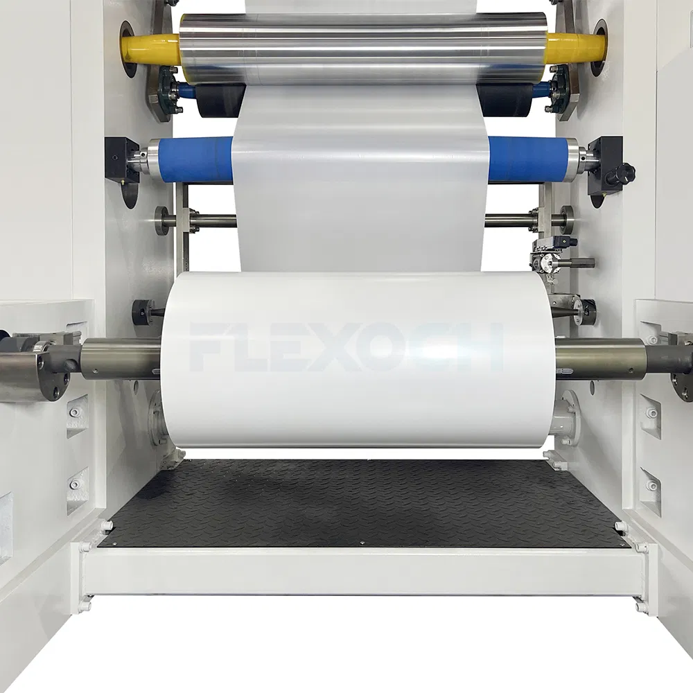 Automatic 6 Color Ci Non Woven / PP Woven Sack Plastic Film Bag Packaging Central Drum Flexographic / Flexo Printing Machine
