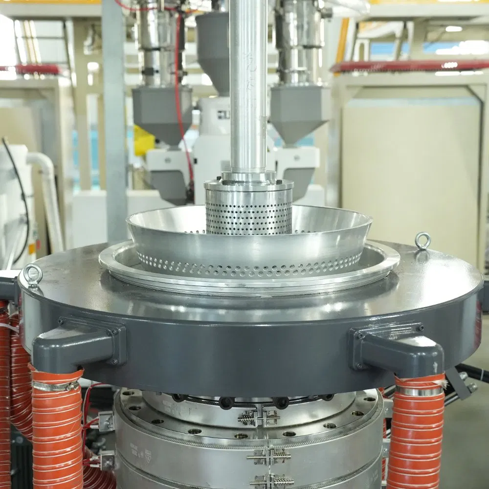 Low Energy Consumption High Speed HDPE LDPE Blown Film Extruder Mutilayer Three Layers ABC Plastic PE Film Blowing Machine