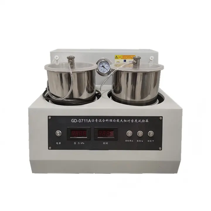 Custom Laboratory Double Barrels Theoretical Maximum Specific Gravity Density Tester for Asphalt Mixture Manufacturers, Pricelist