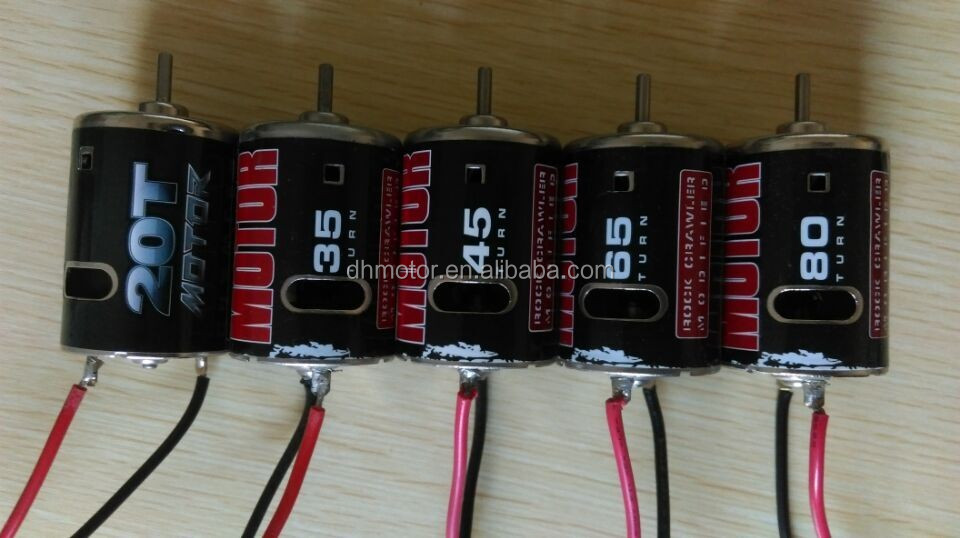 RS 540 DC Motor Back View
