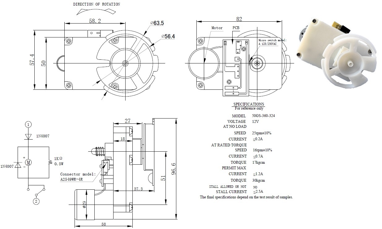 Motor Front View