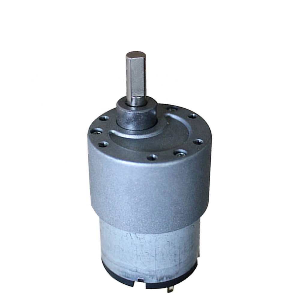37mm Gear Motor 500 520 540 550 555 Gear Motor with Reduction Gearbox 37mm 12v 24v Dc Gear Motor 10rpm 30rpm