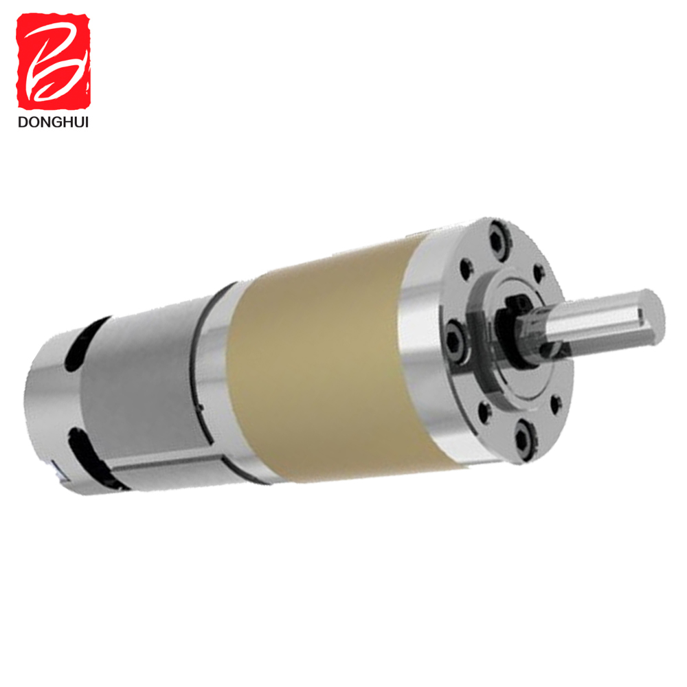 42mm 12/24v High Torque 80KG.CM Low Rpm Dc Brushless Planetary Gear Motor From DH Motor